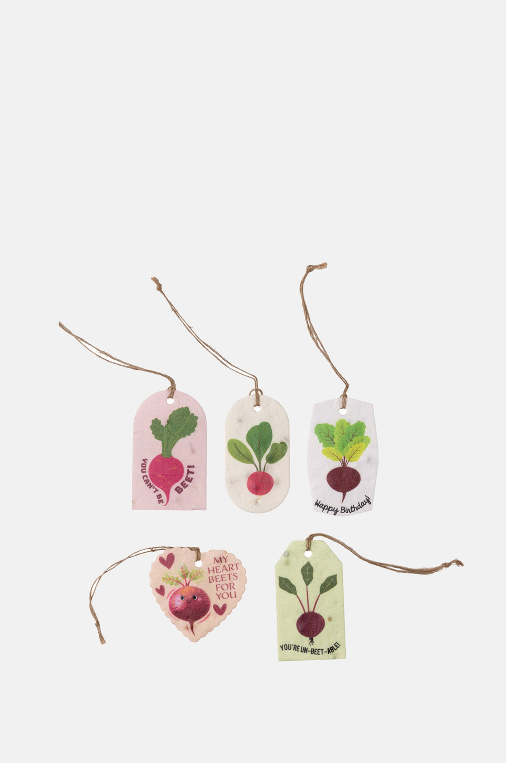 Beets Plantable Seed Gift Tags Pack of 5