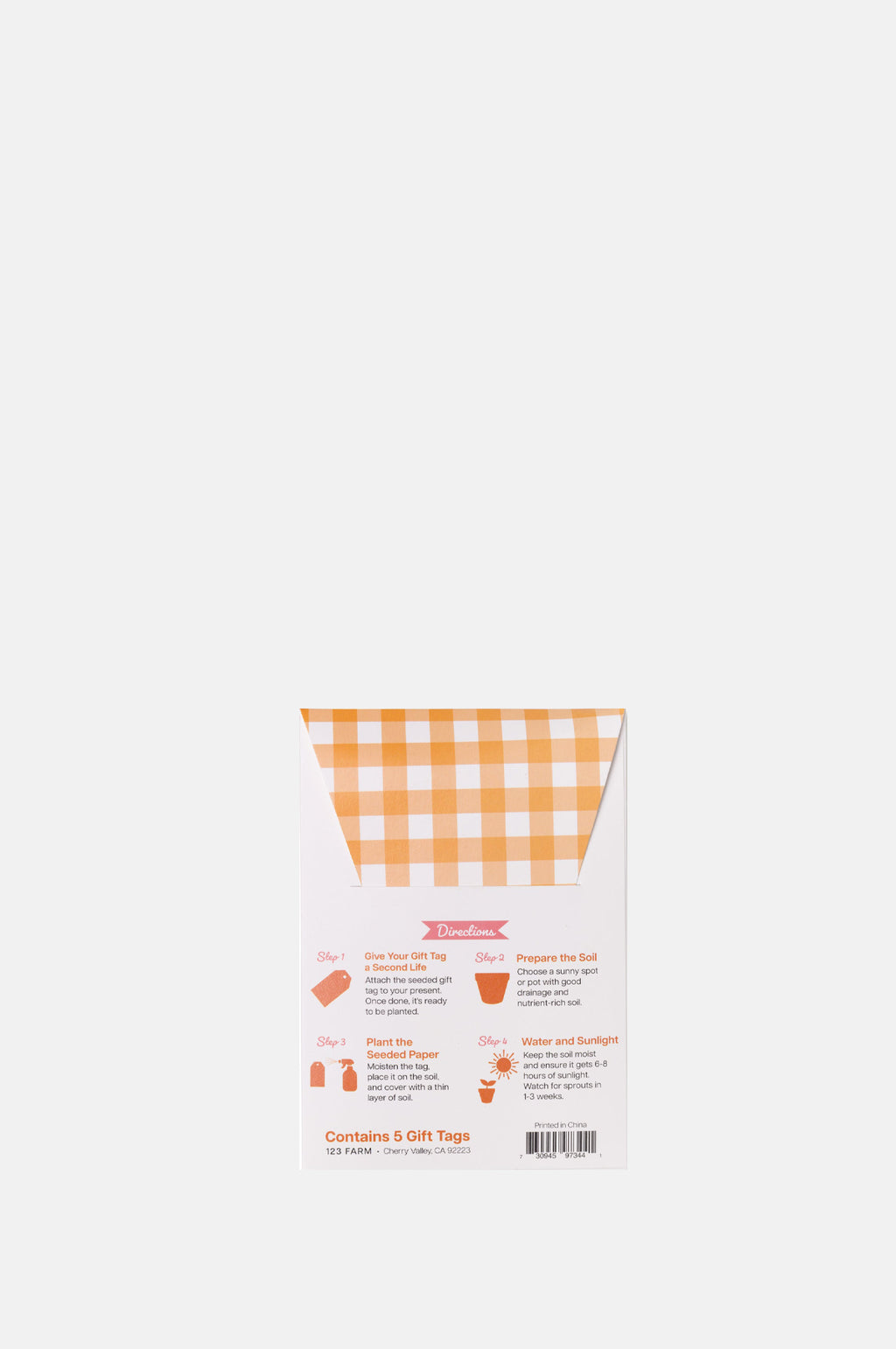 Carrots Plantable Seed Gift Tags Pack of 5