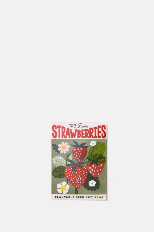 Strawberries Plantable Seed Gift Tags Pack of 5