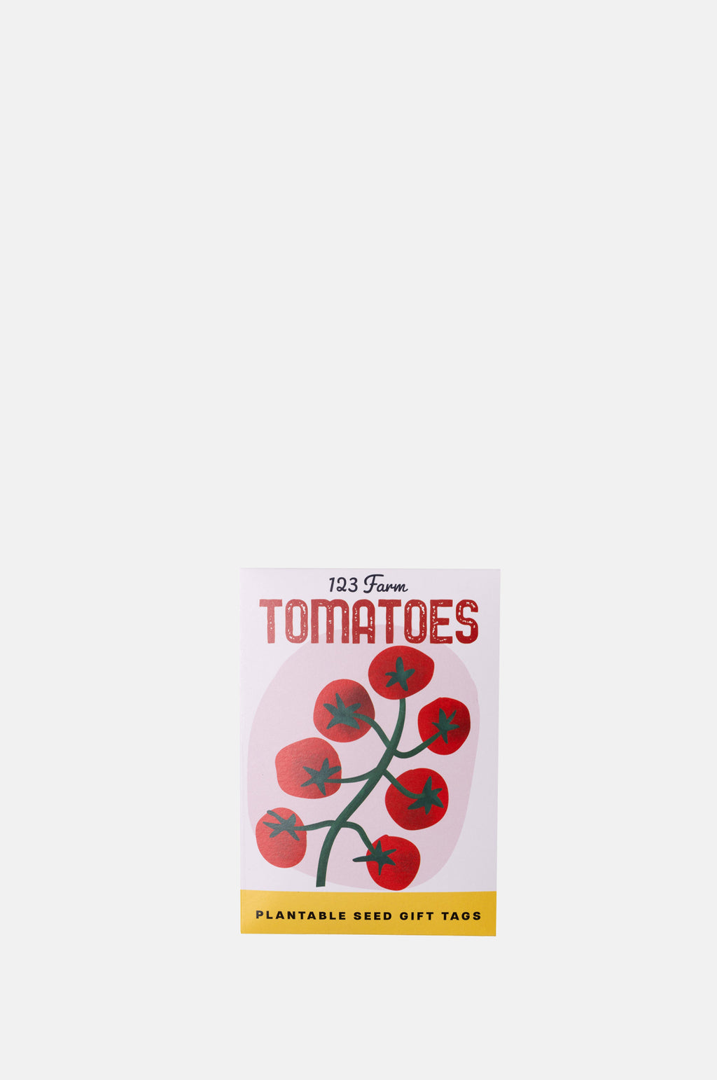 123 Farm Tomatoes Plantable Seed Gift Tags Pack of 5.