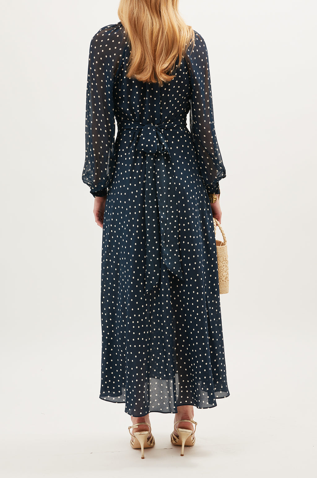 Paige Dress Layla Dot Navy