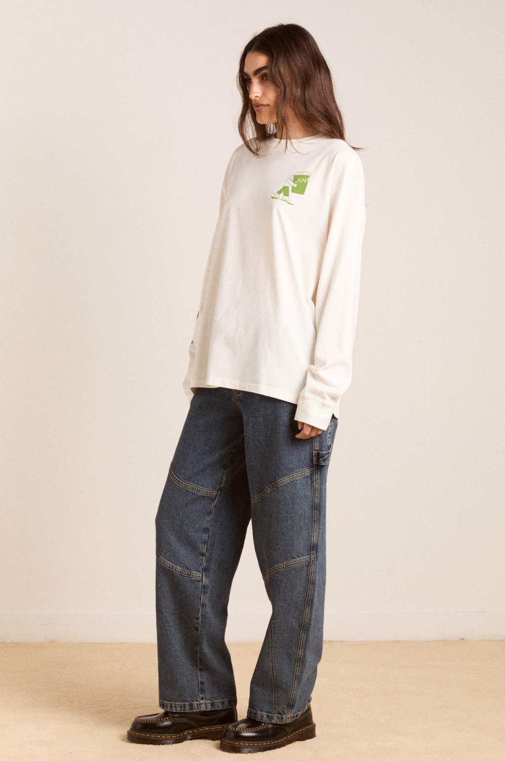 Matcha Moments LS Tee Ecru