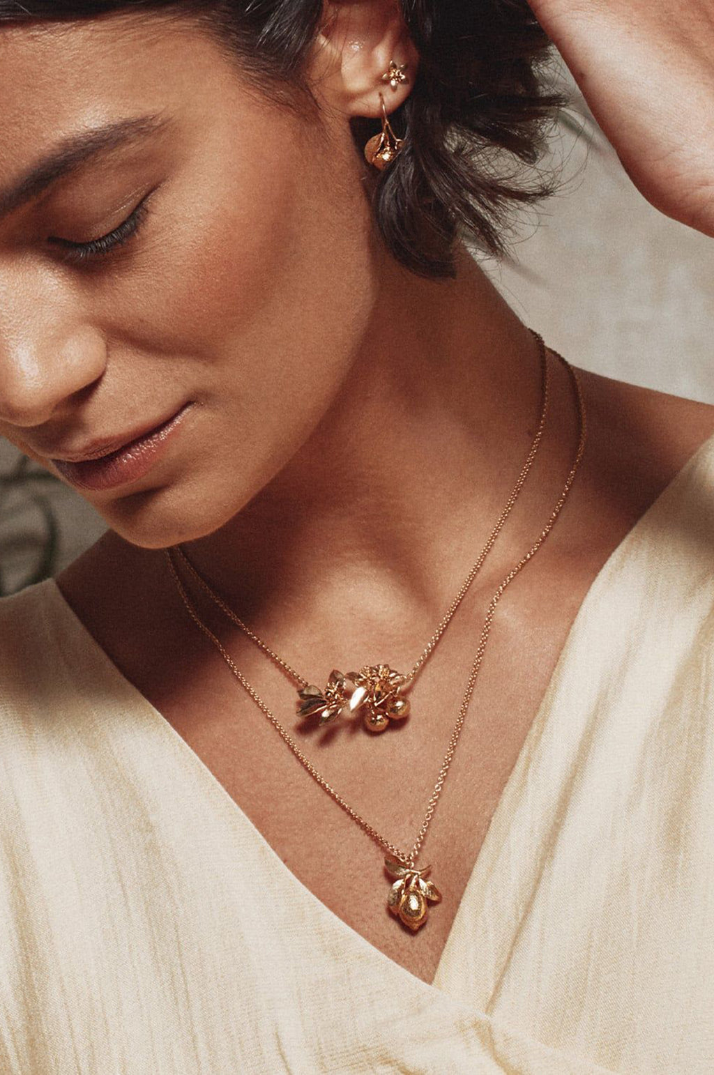 Lemon Blossom Single Stud Earring Gold