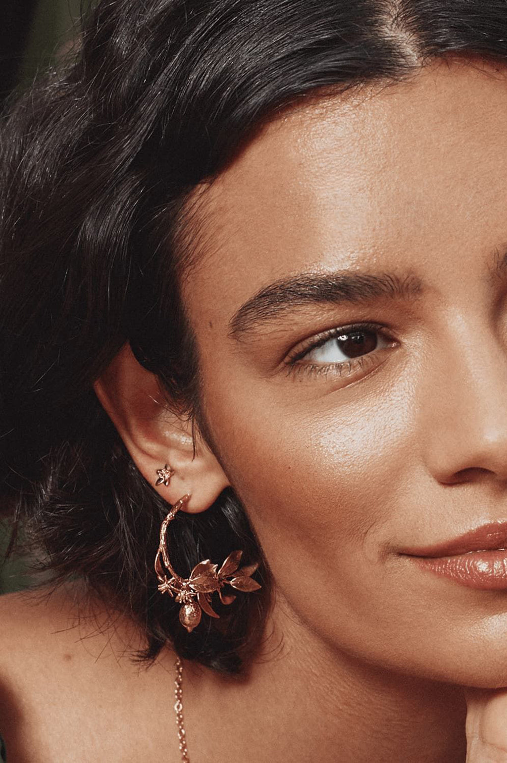 Lemon Blossom Single Stud Earring Gold