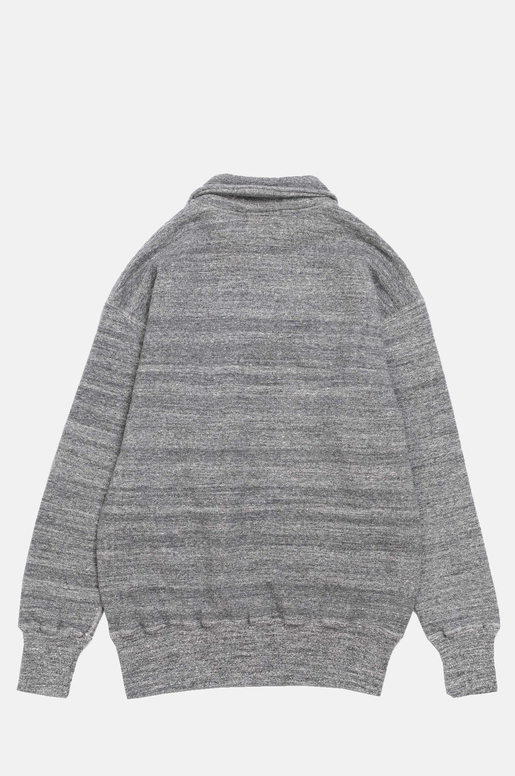 Loopwheel Quarter Zip Sweatshirt Dark Grey