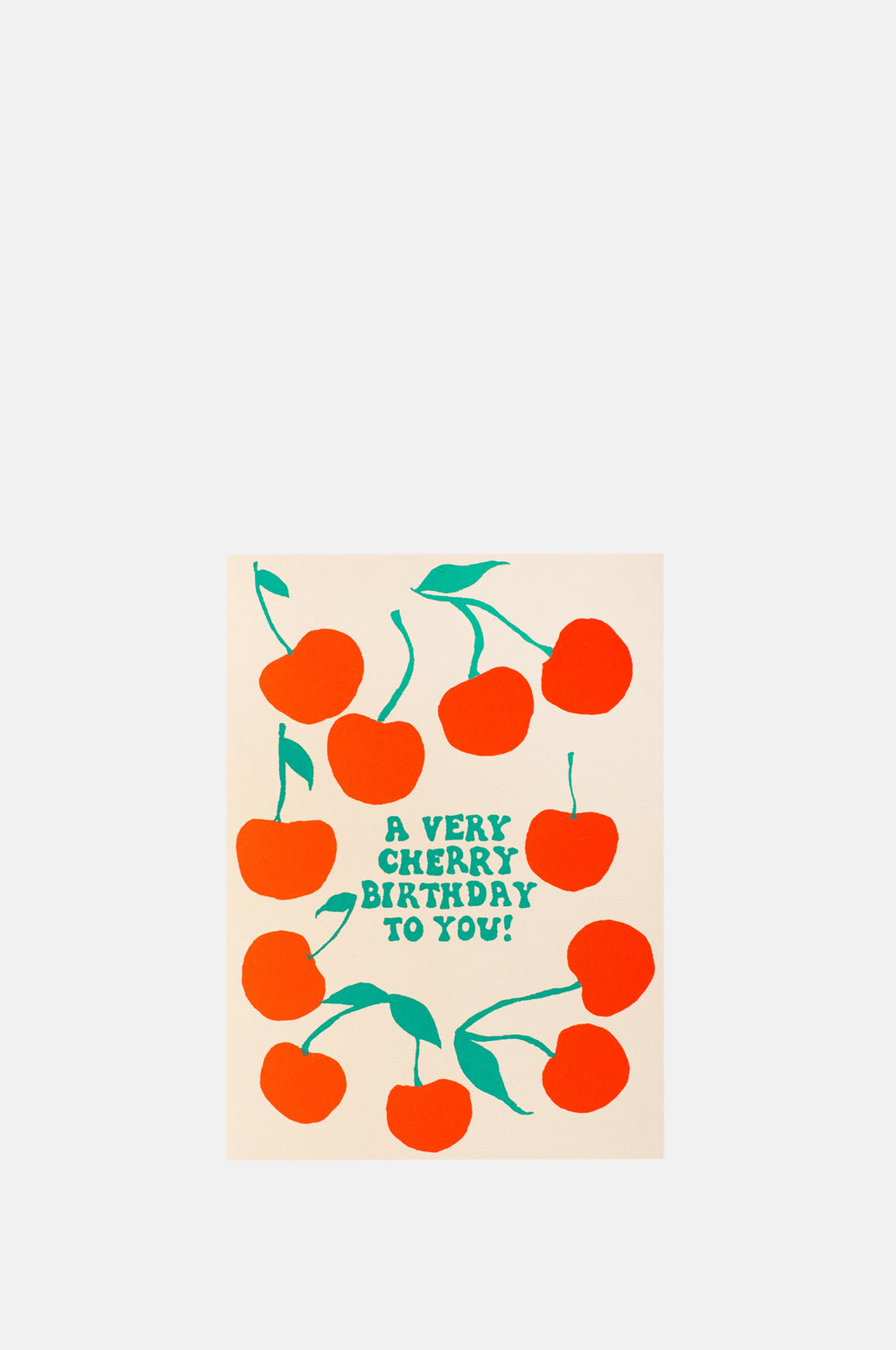 Alphabet Studios Cherry Birthday Card.