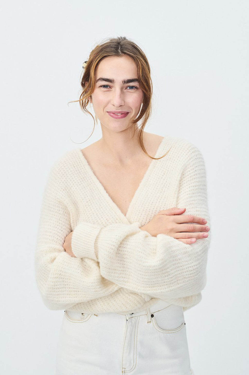 East Cardigan Pearl Melange