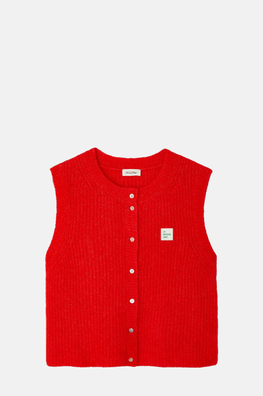 American Vintage East Knit Vest Piment Chine.