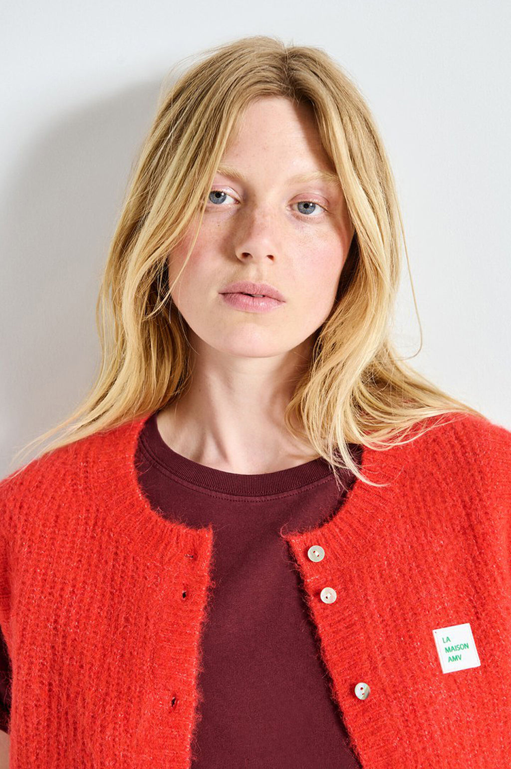 East Knit Vest Piment Chine