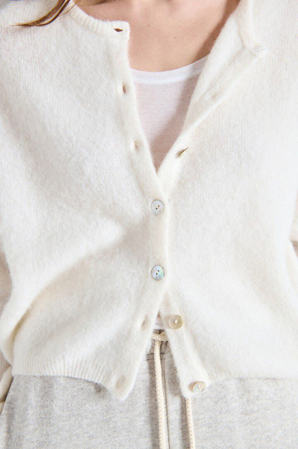 Vitow Cardigan White