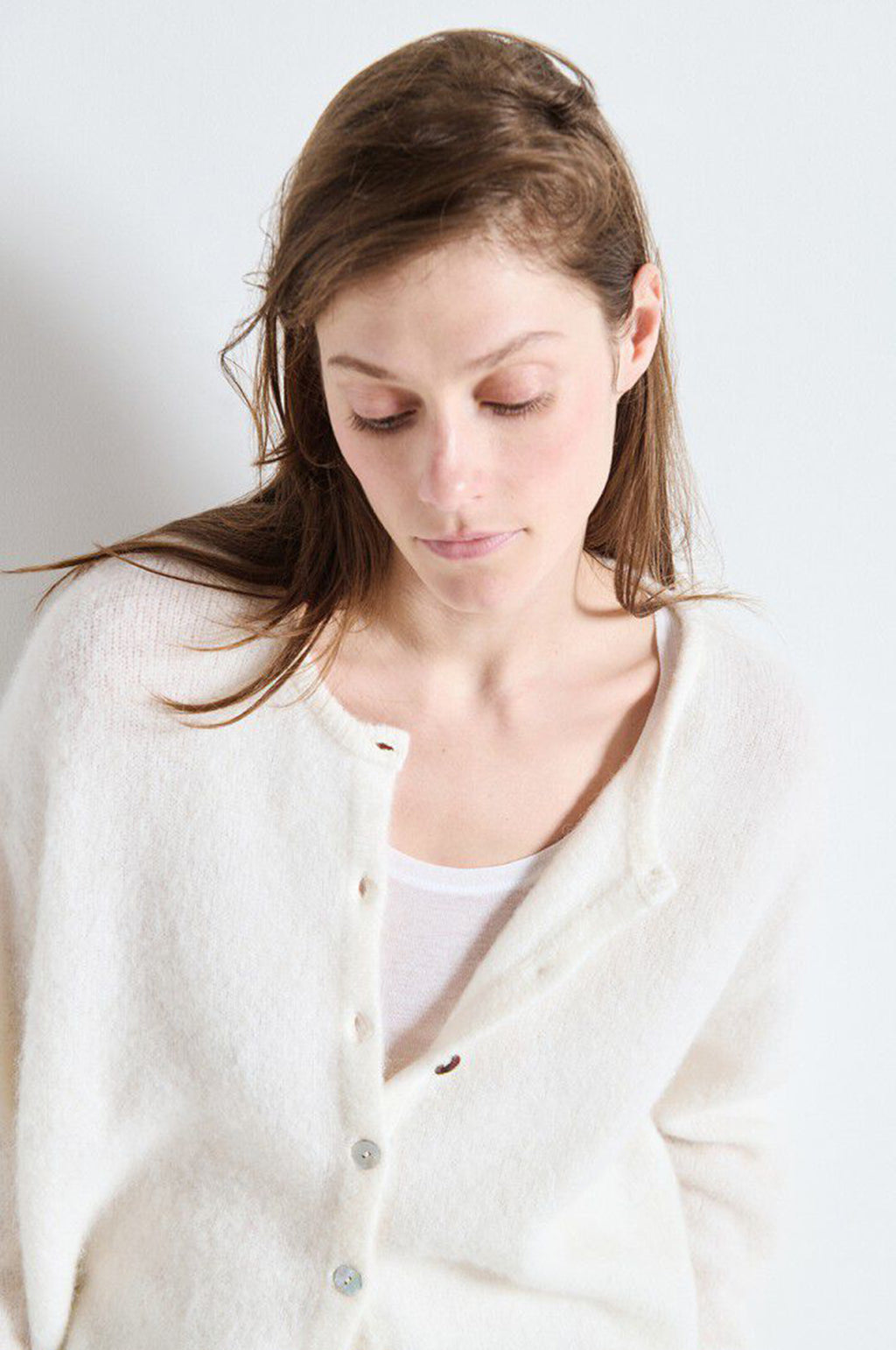 Vitow Cardigan White