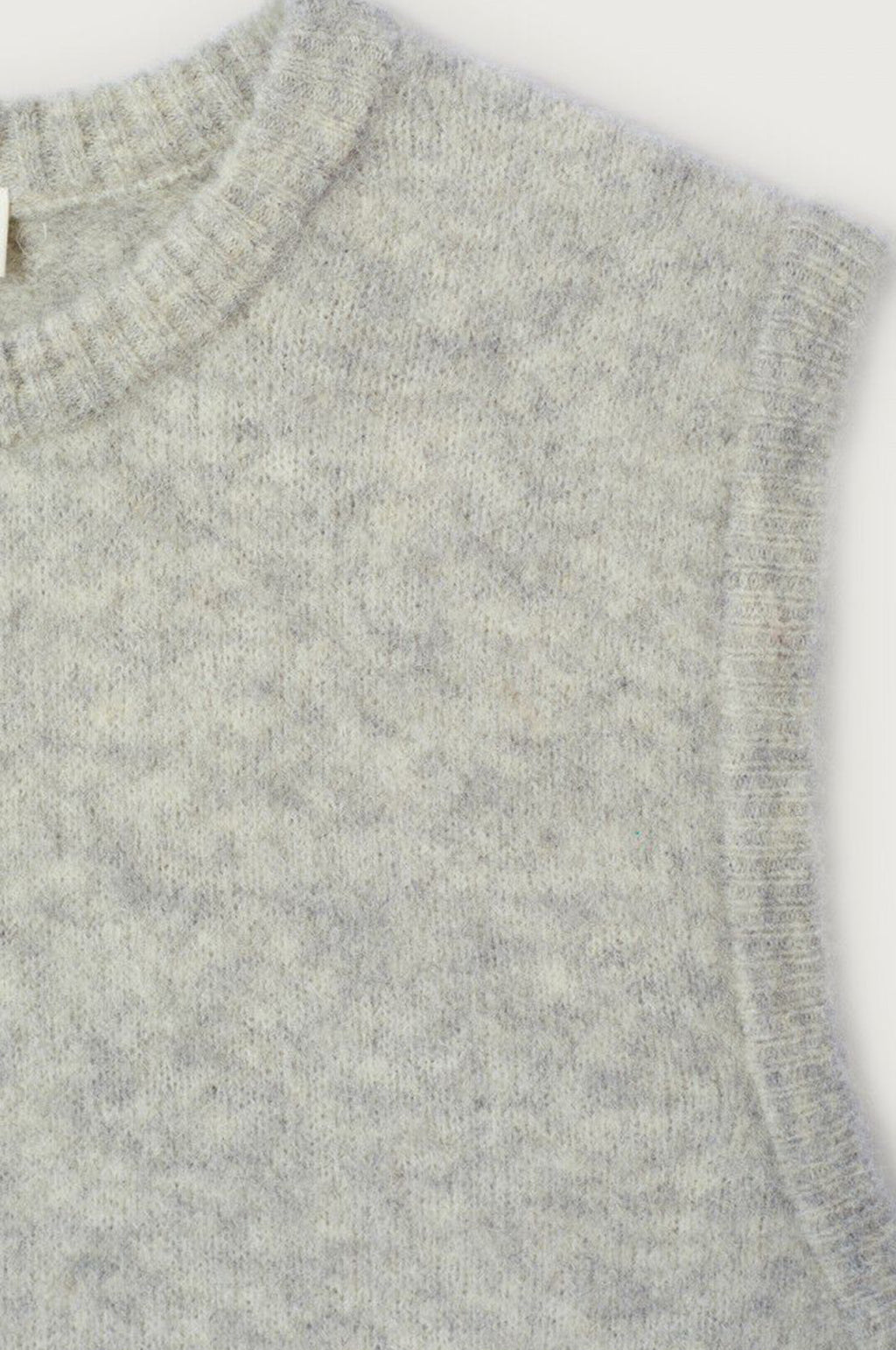Vitow Knit Vest Gris Clair Chine