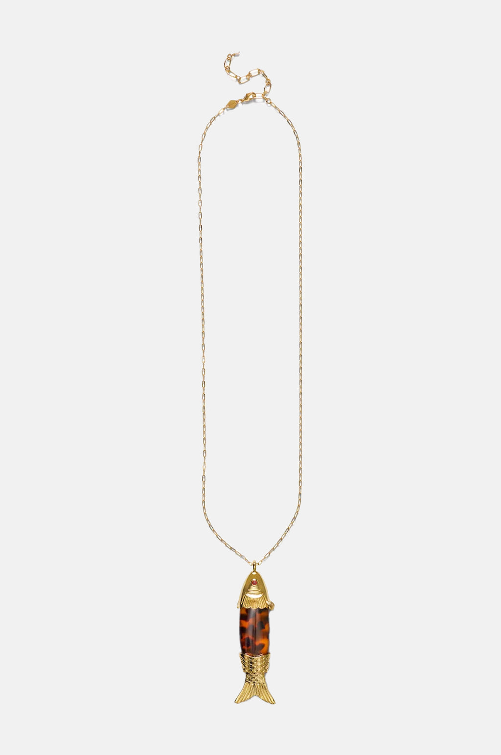 Anni Lu Big Catch Gold Necklace.