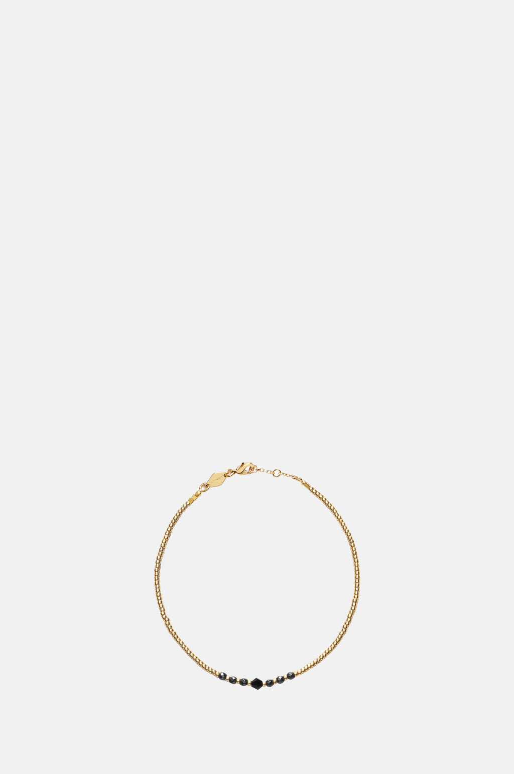 Anni Lu Black Bead & Gem Bracelet.