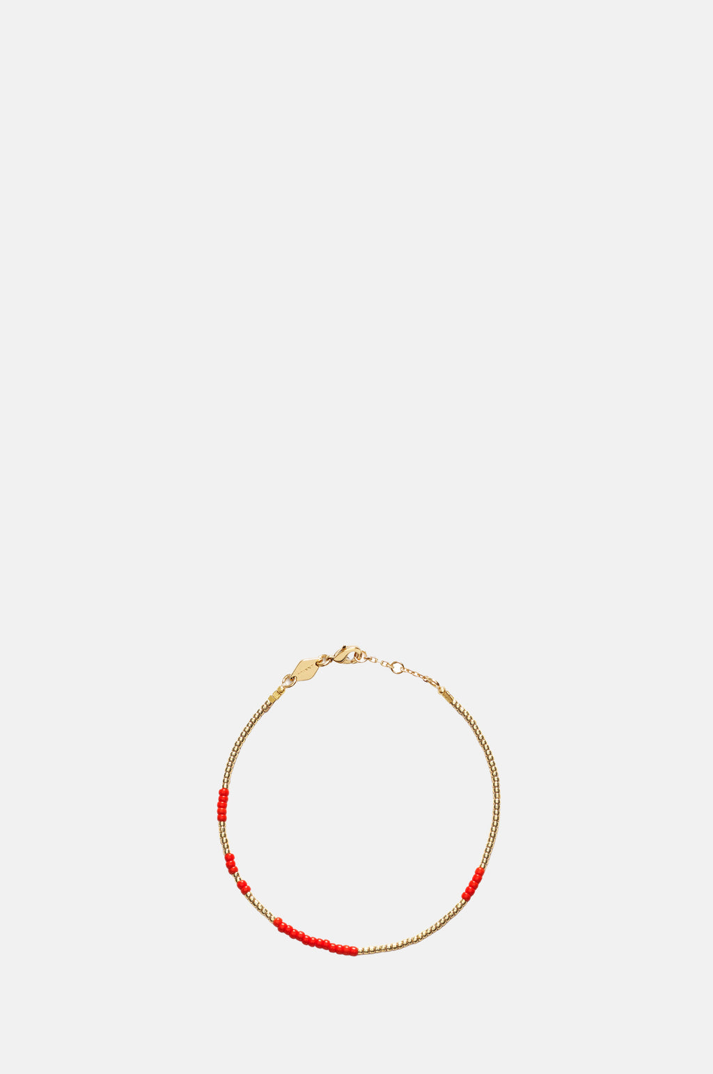 Anni Lu Red Asymmetric Bracelet.