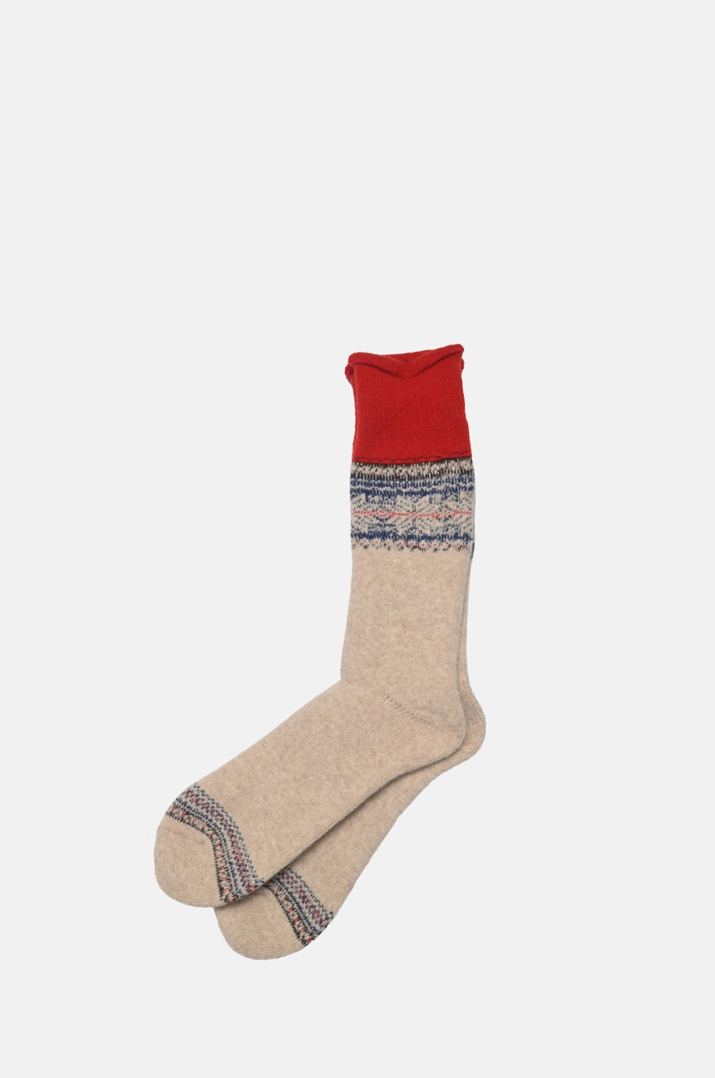 Anonymousism LG Wool Cashmere Pile Snow Crew Beige.
