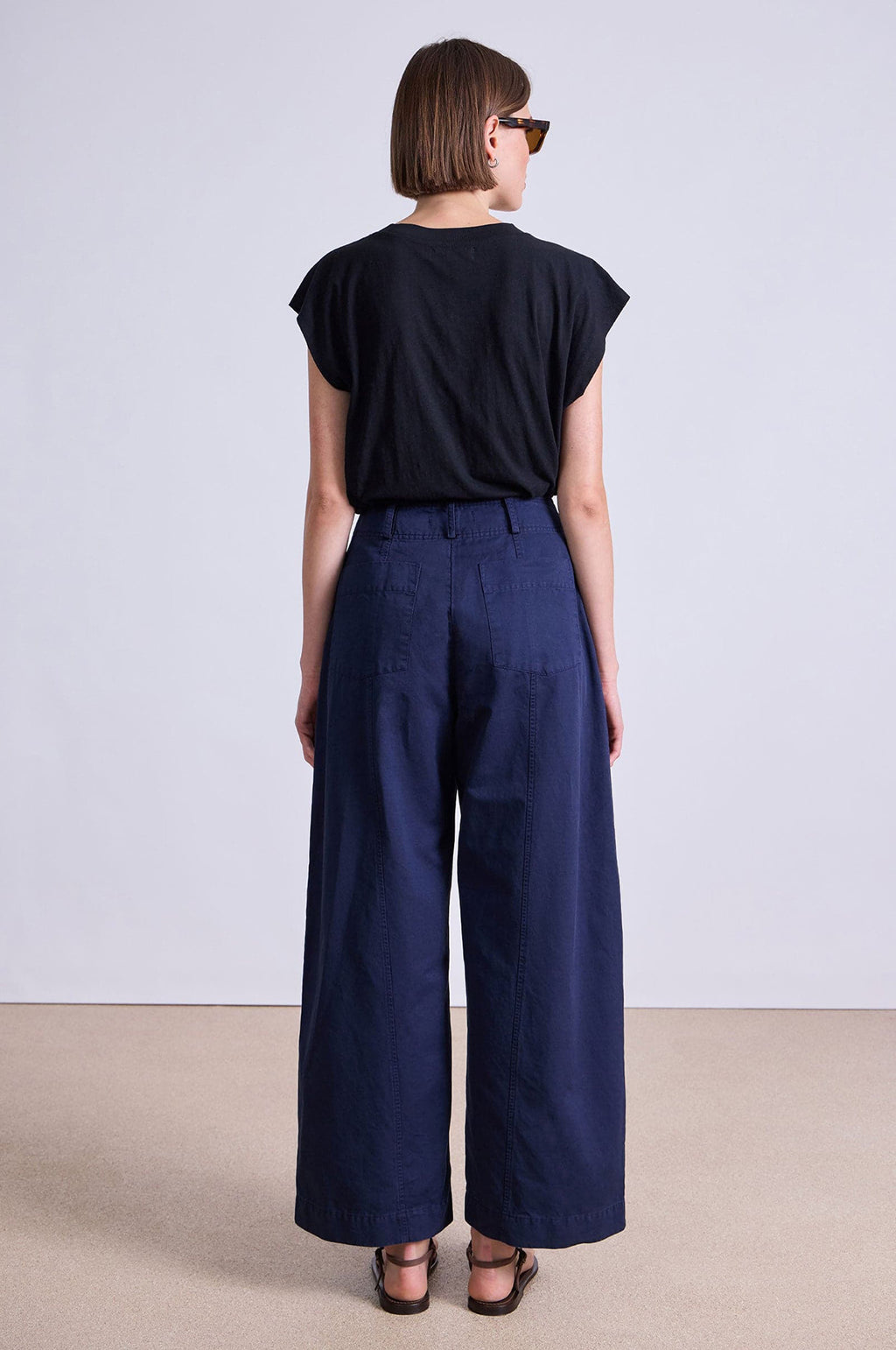 Cropped Cybil Trouser Navy