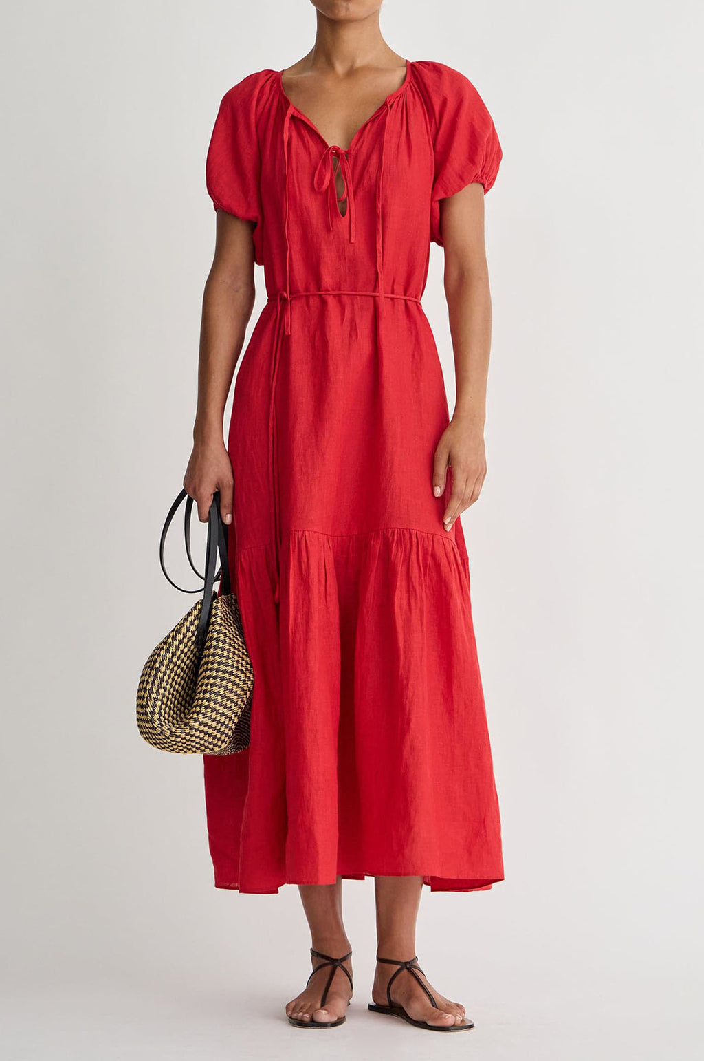 Dita Front Tie Maxi Racing Red