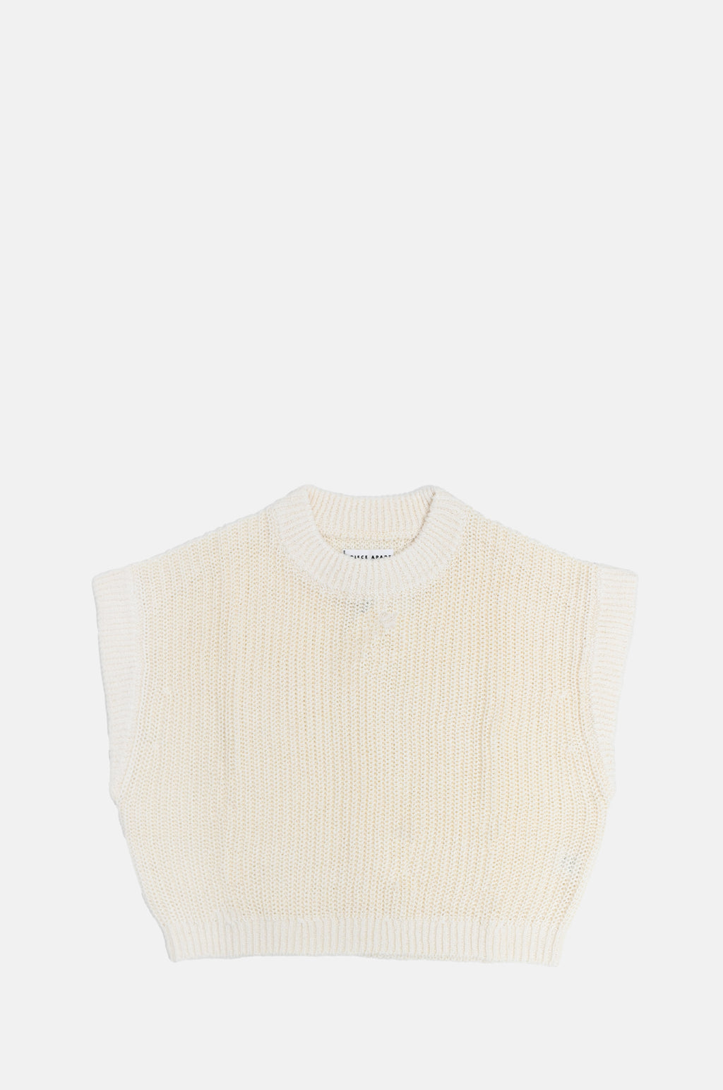 Apiece Apart Olivia Linen Vest Cream.