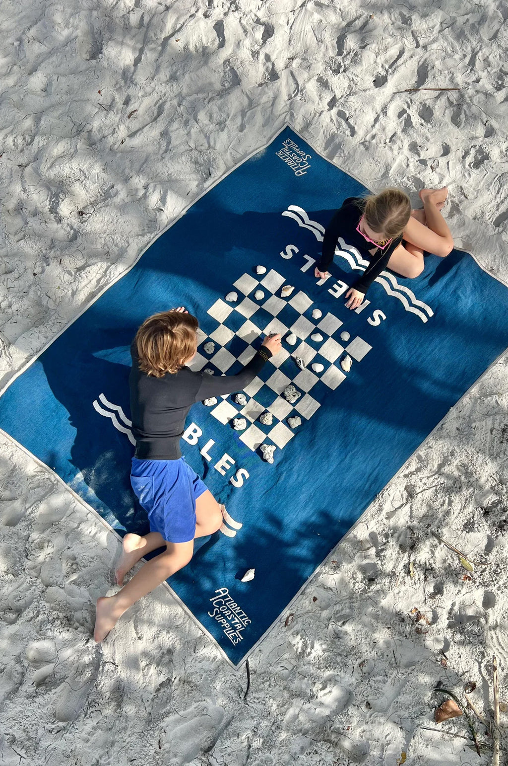 Beach Games Blanket Navy