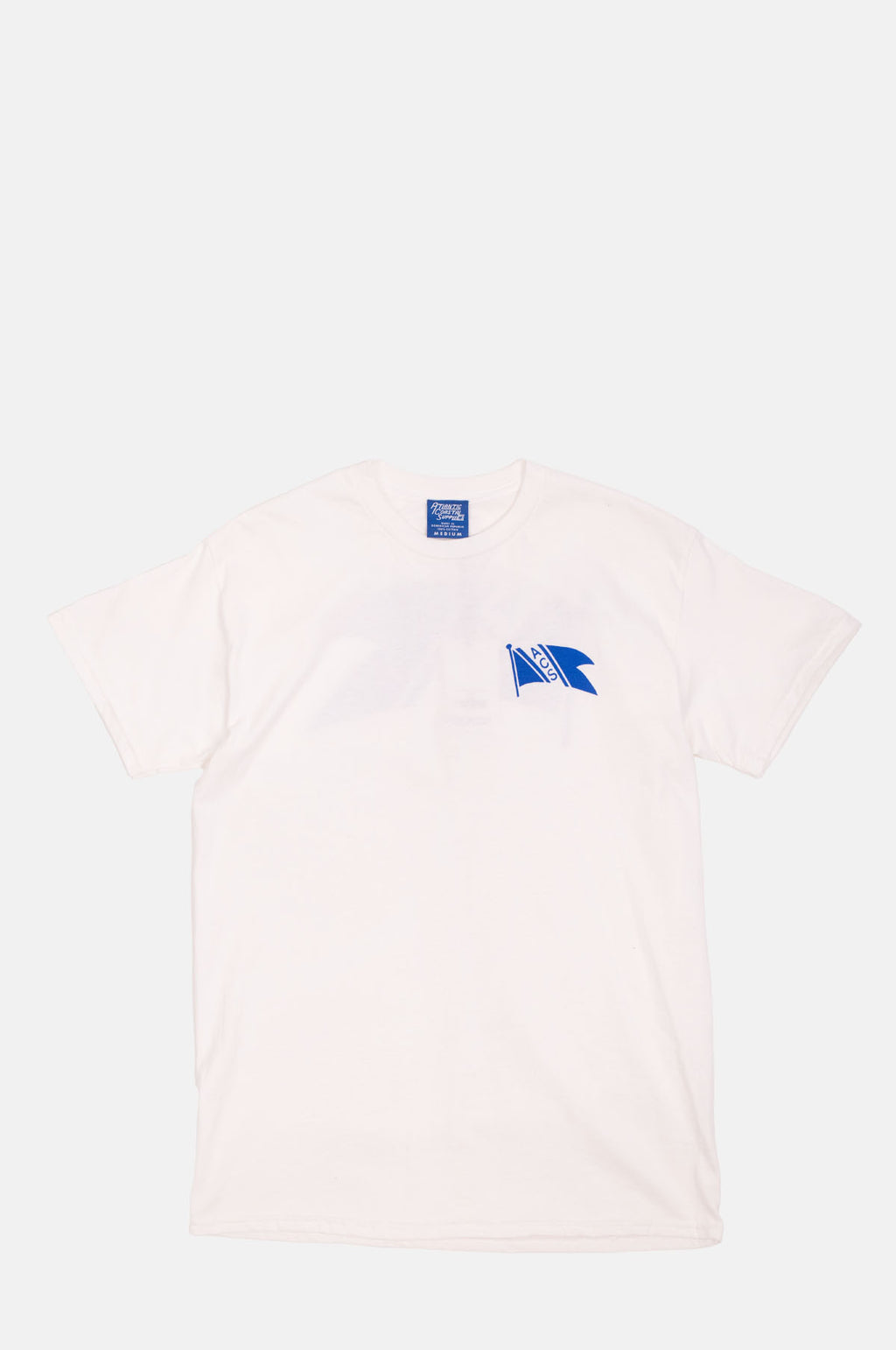 Atlantic Coastal Supplies Flag Tee Short Sleeve White.
