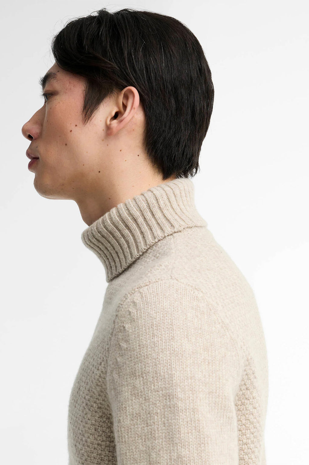 Northcliffe Submariner Roll Neck Jumper Fog