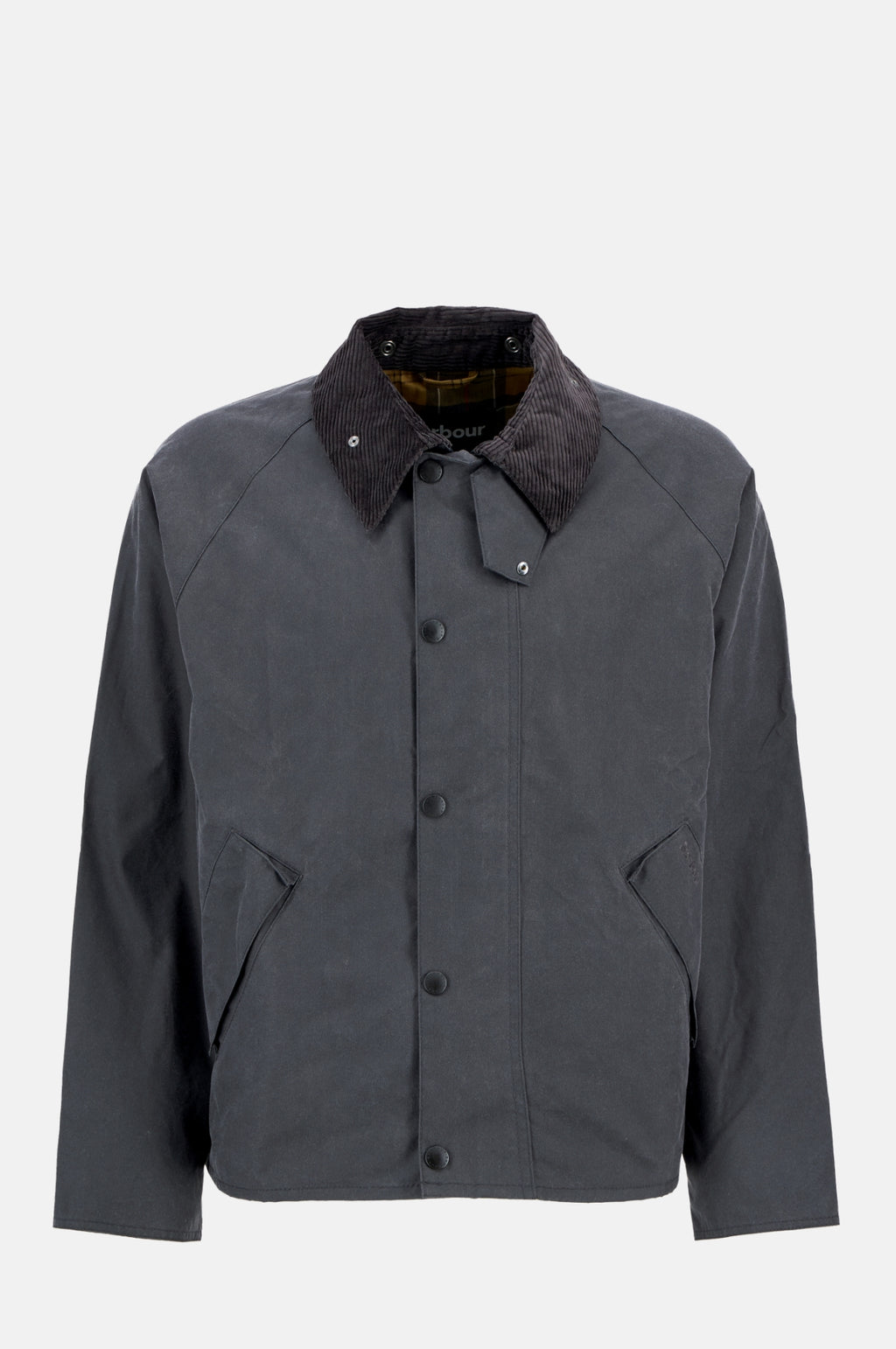 Barbour OS Transport Wax Jacket Grey.