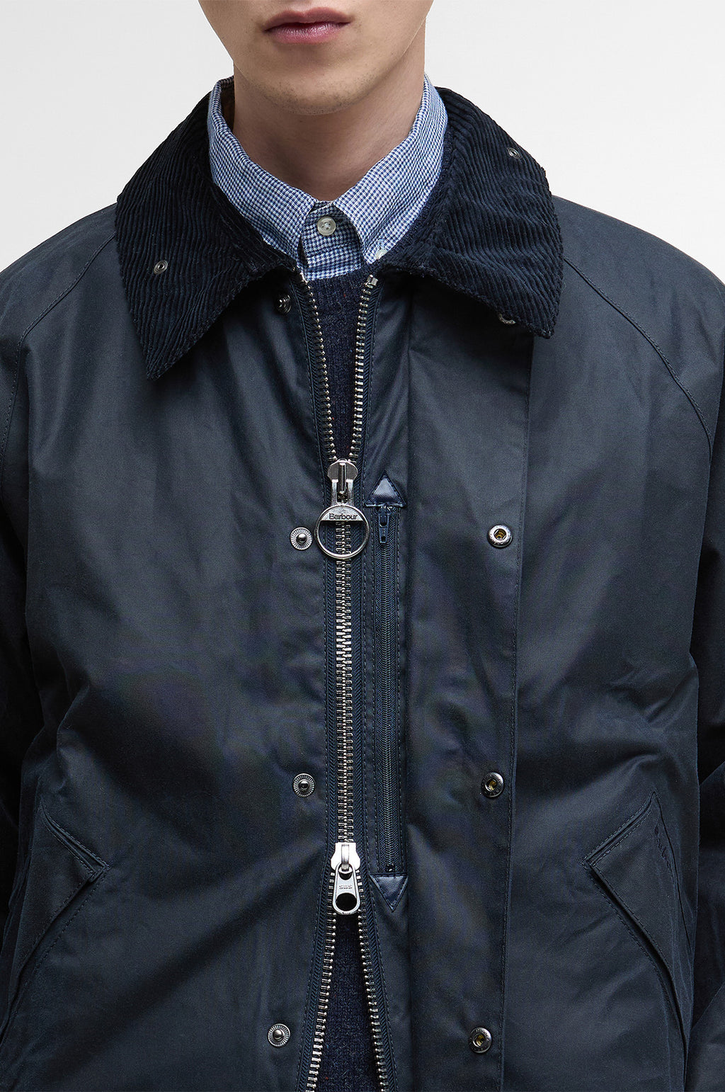 OS Transport Wax Jacket Navy