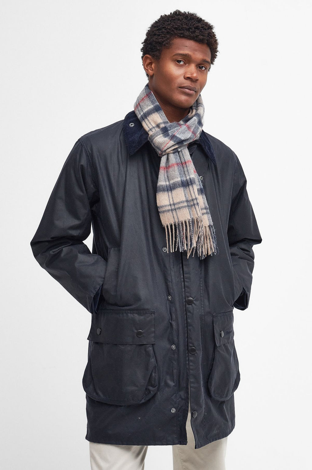 Wool Cashmere Tartan Scarf Dress