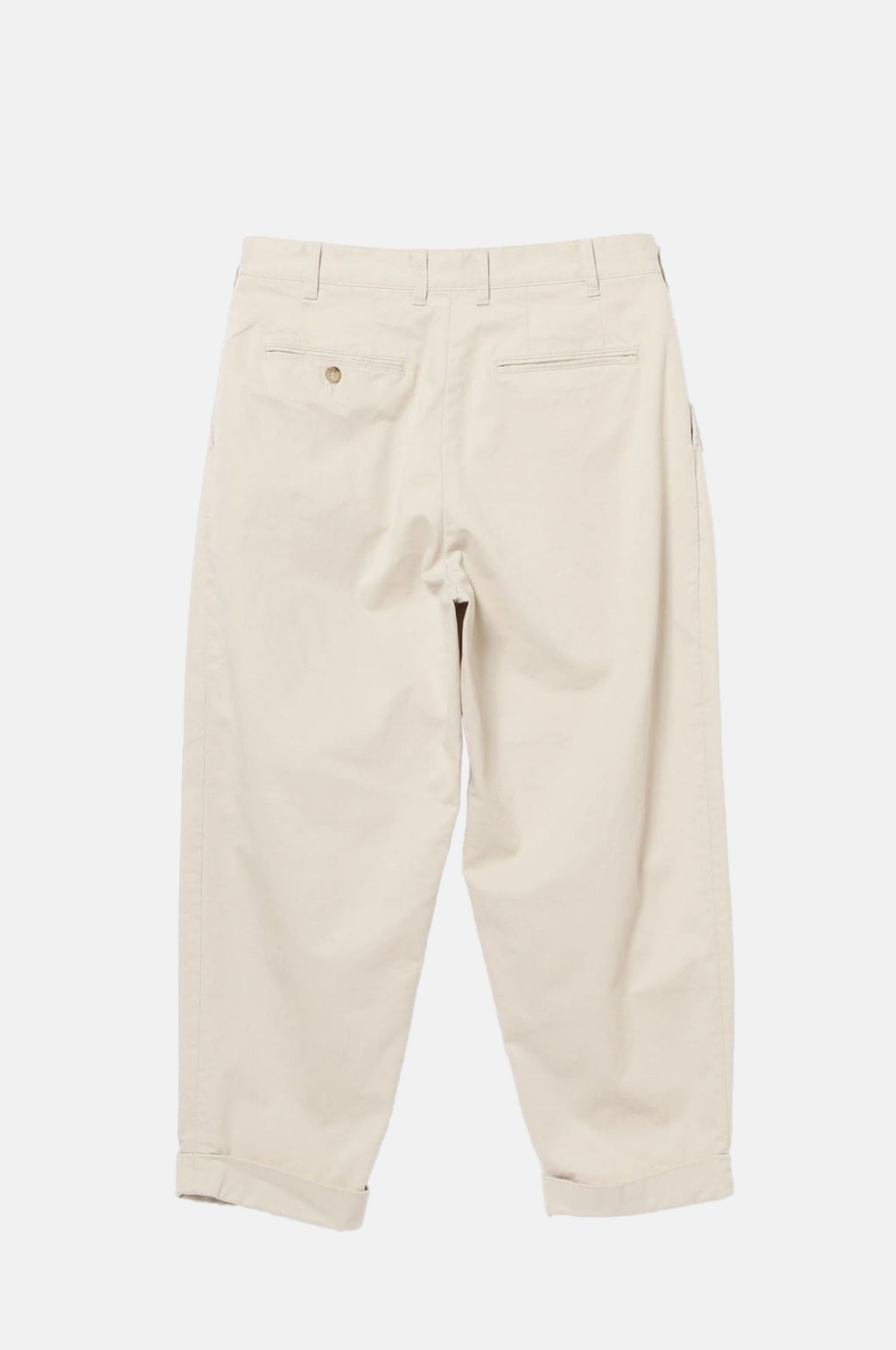 2 Pleats Twill Pant Cement