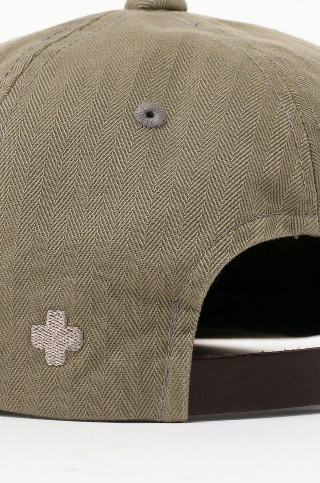 6 Panel Herringbone Cap Olive