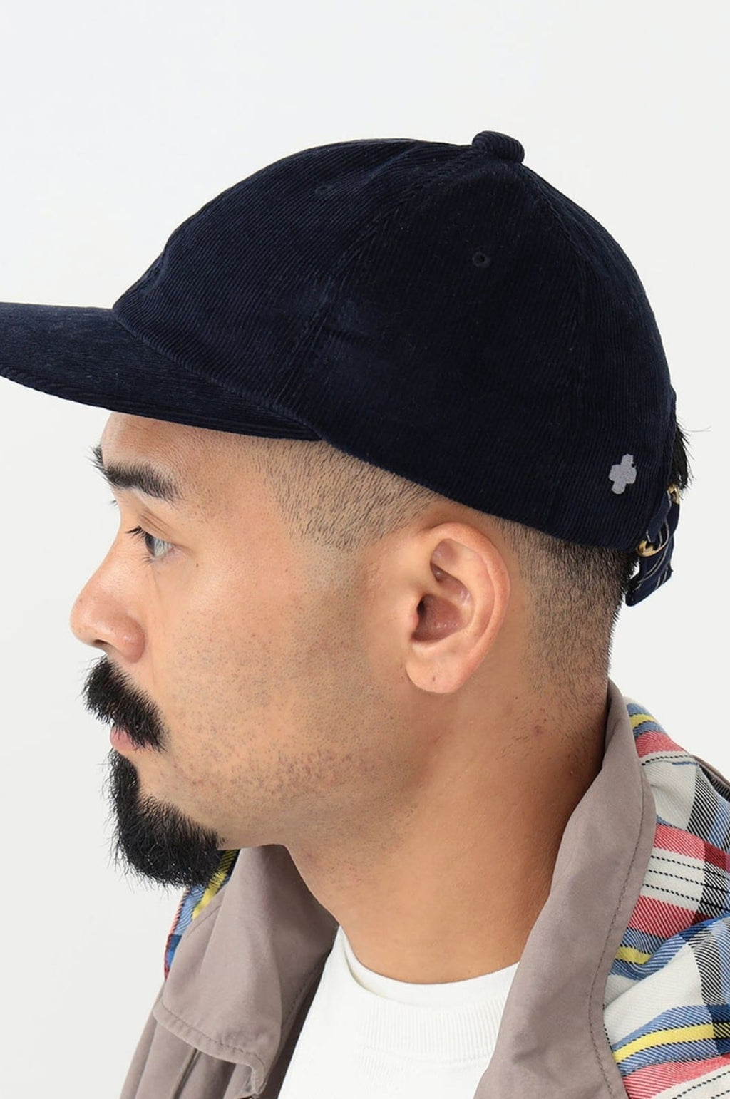6 Panel Regimental Strap Corduroy Navy