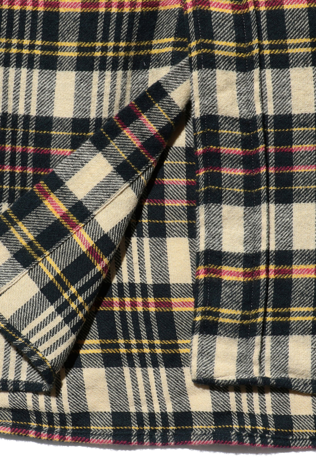 B.D. Classic Fit Indian Flannel Shirt Plaid Beige