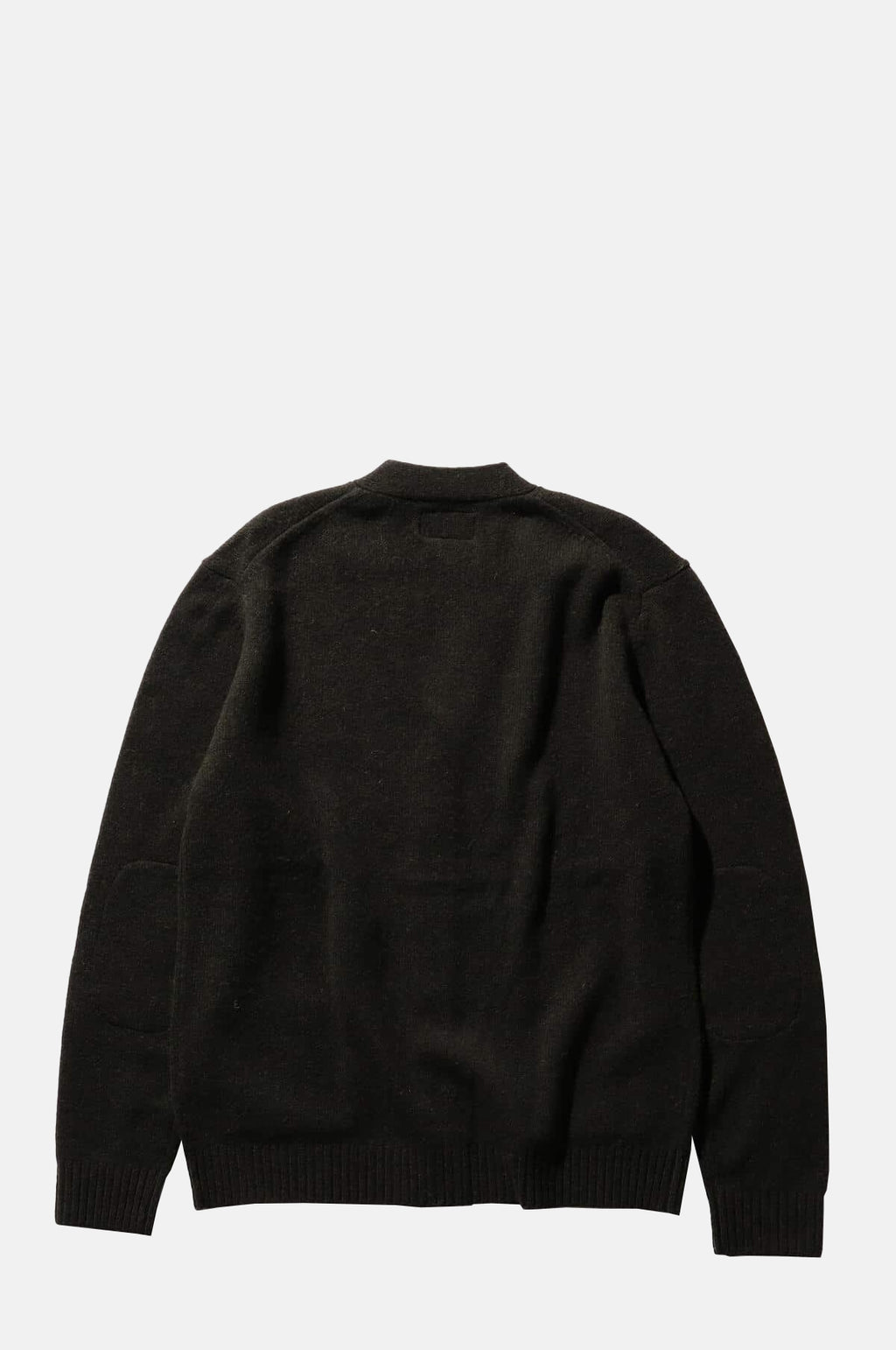 Cardigan Elbow Patch 7G Olive