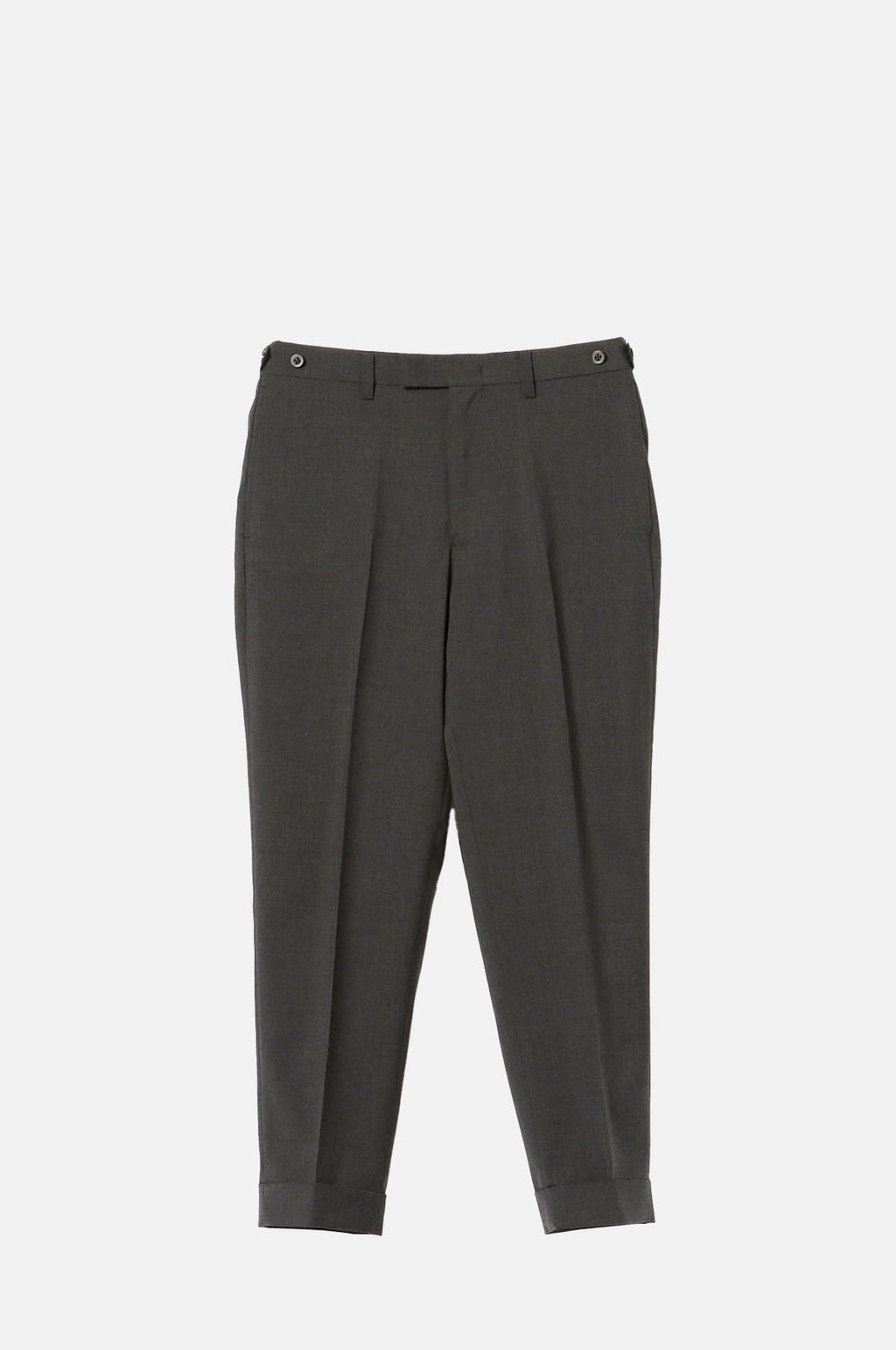 Beams Plus IVY Trousers Ankle Cut Combat Wool Tropical Mid Grey.