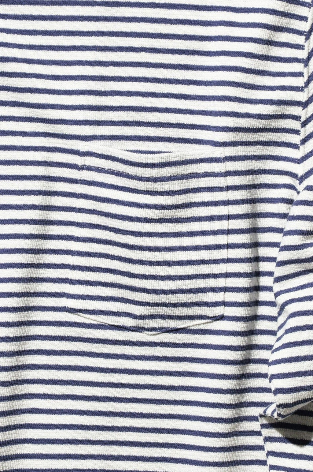 Pocket Tee Inlay Stripe Off White