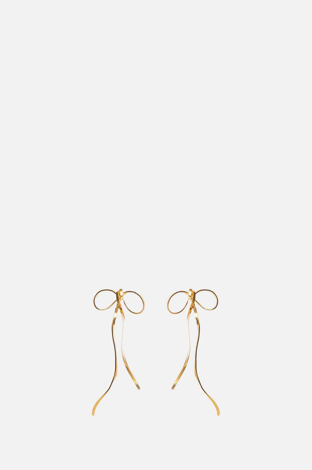 Beatriz Palacios Little Bow Gold Earrings.