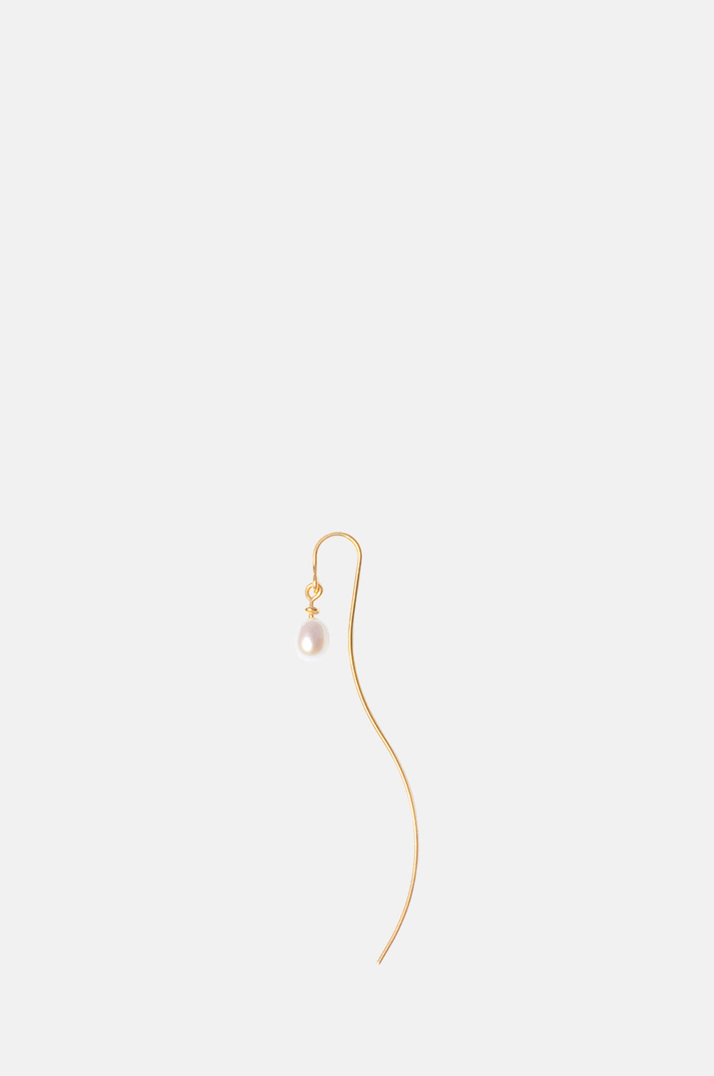 Beatriz Palacios Pearl Wave Earring Single.
