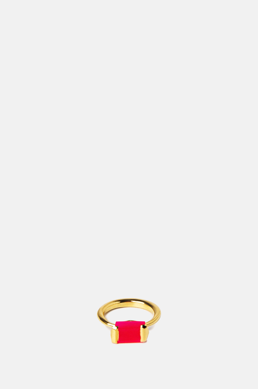 Beatriz Palacios Square Magenta Ring.