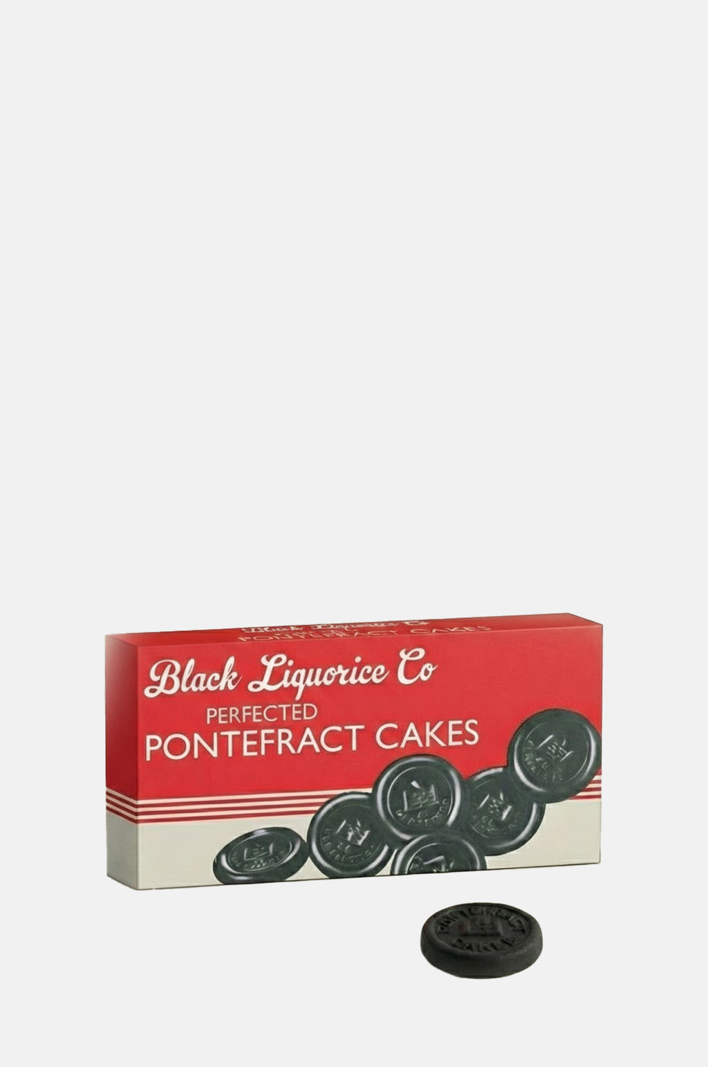Black Liquorice Company Liquorice Pontefract Cakes Heritage Box.