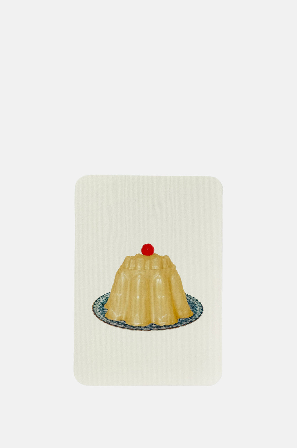 Canonbury Press Custard Cream Blancmange Notecard.