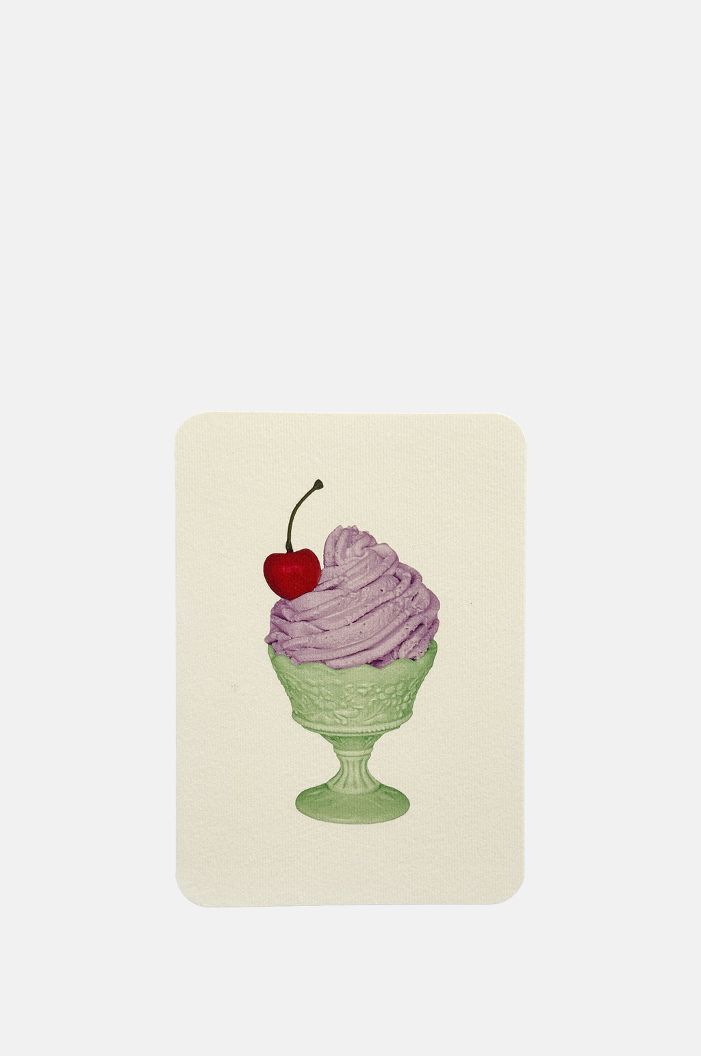 Canonbury Press Lavender Chantilly Cream Notecard.