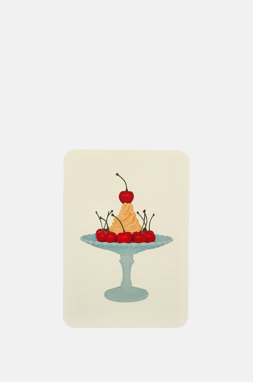 Canonbury Press Mandarin Chantilly Cream Notecard.