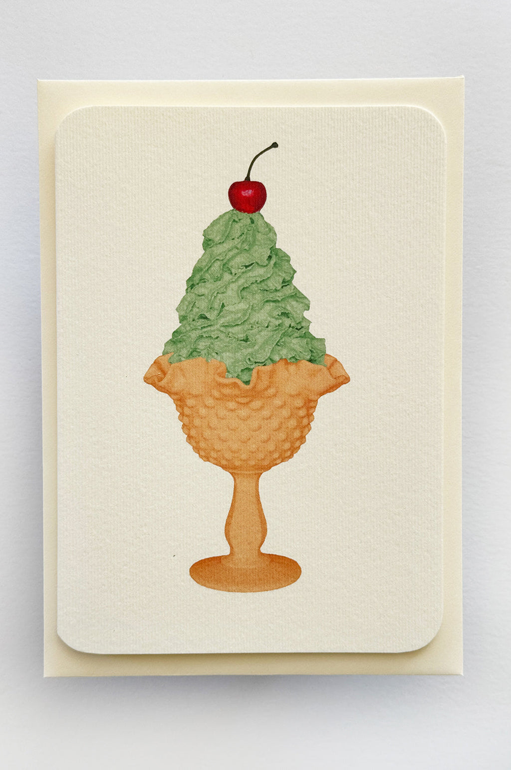 Mint Chantilly Cream Notecard