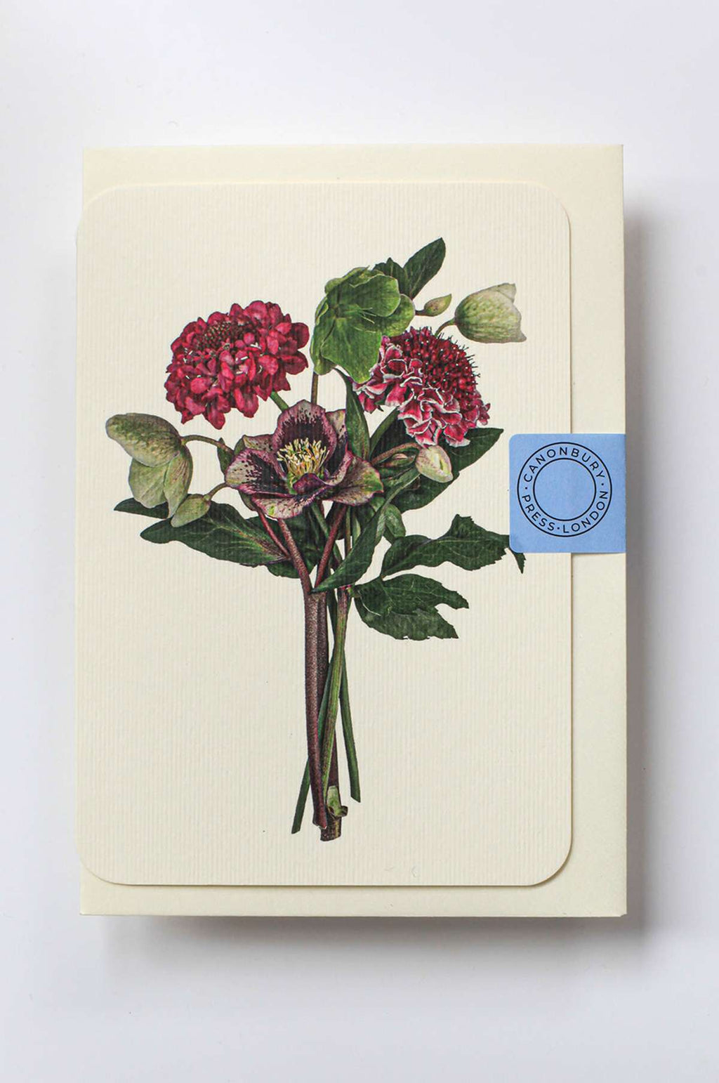 Posy of Hellebore & Scabiosa Notecard