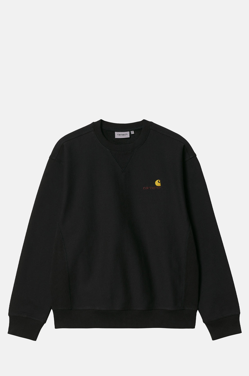 Carhartt WIP American Script Sweatshirt in Black.