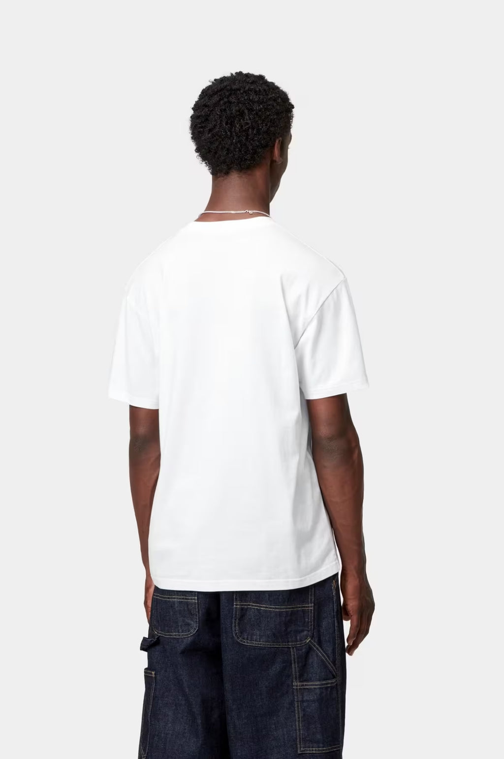 S/S Pocket Heart T-Shirt White/Red