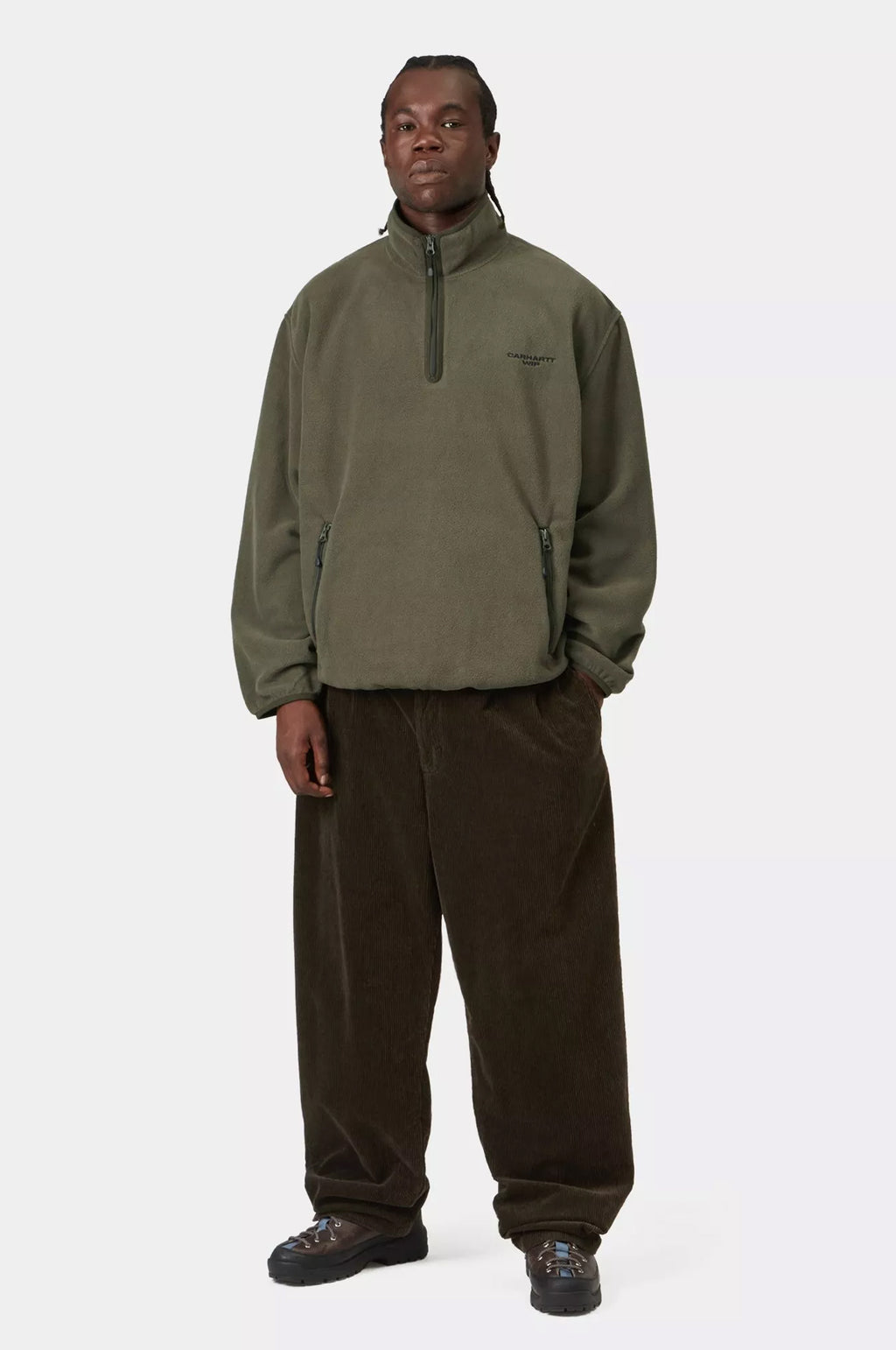 Edmore Half Zip Sweat Cypress/Black