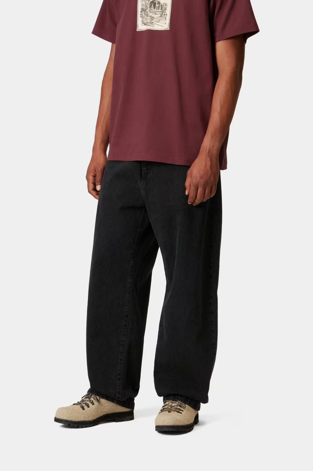 Landon Pant Black Stone Wash