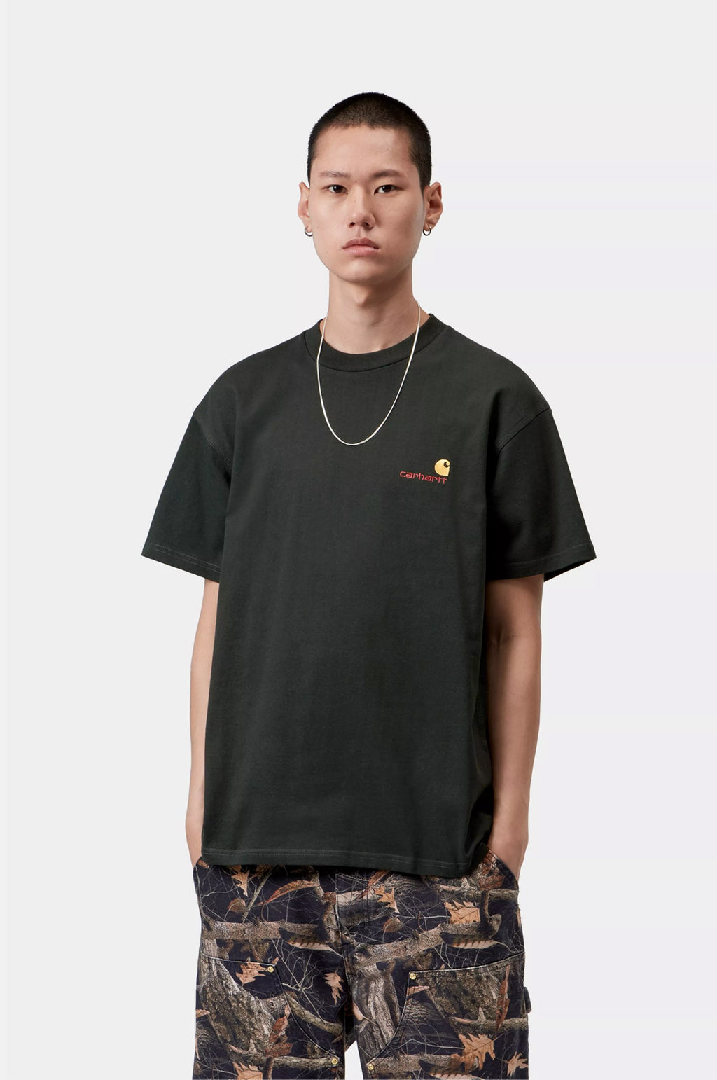 S/S American Script T-Shirt Raven